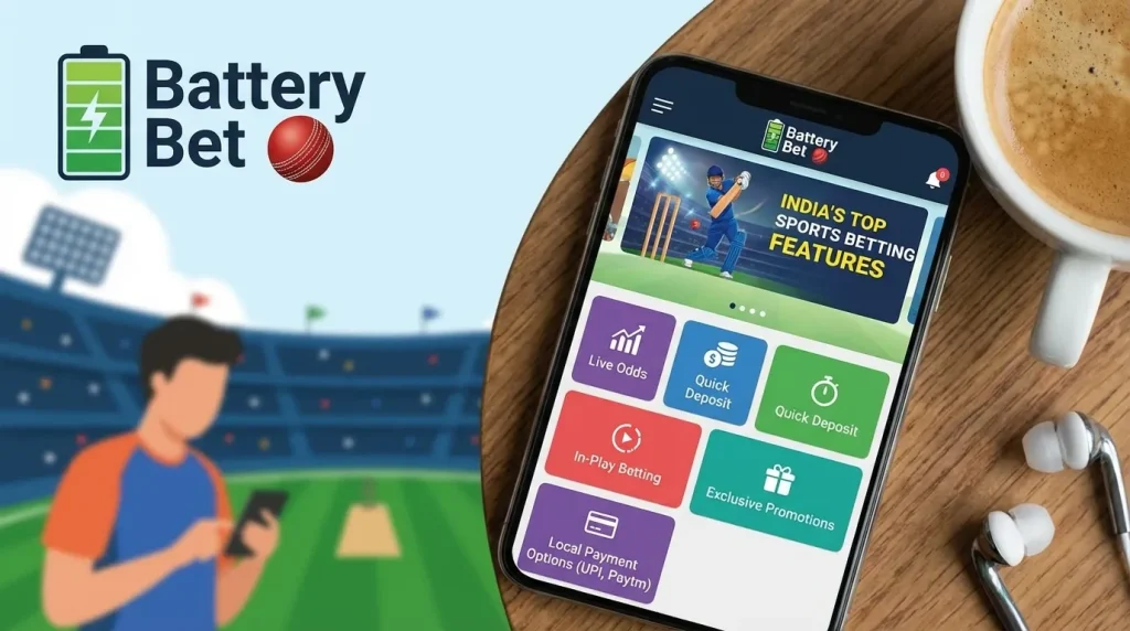 Battery Bet App Features for Sports Betting in India